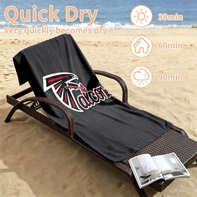 Atlanta Falcons Beach towels also serve as bath towels summer essential a musthave for the outdoors the beach and the pool