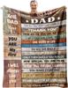 Vervehub Dad Grandpa Throw Blanket X Perfect Gifts for Fathers Day Birthday Retirement from Grandkids