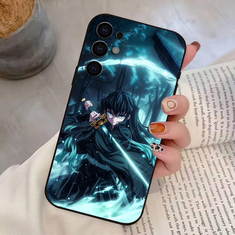 M-Muichiro ANIME T-Tokito Phone Case For Samsung S25,S24,S21,S22,S23,S30,Ultra,S20,Plus,Fe,Lite,Soft Black Cover