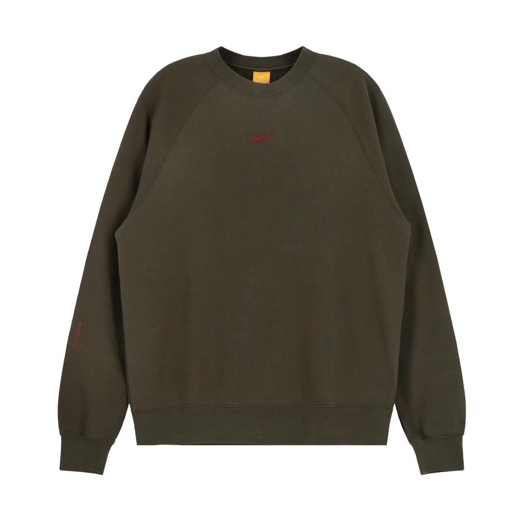 Nike X Drake Nocta Collection Embroidered Logo Crewneck Ribbed Long Sleeve Sweatshirt Men sweatshirt FN8161-325