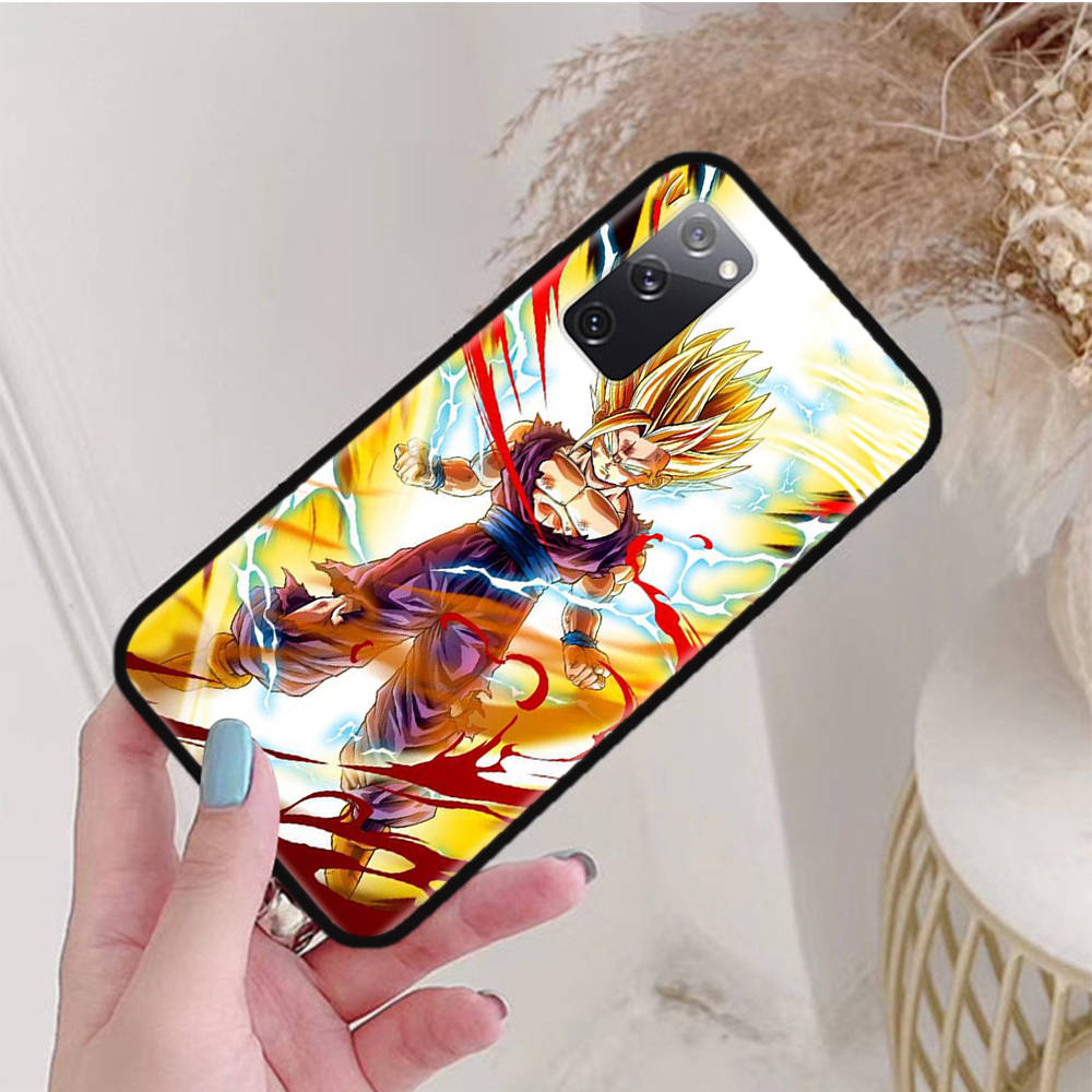 Husă Neagră pentru iPhone 16 15 Plus 14 13 12 11 Pro 8 6 SE XR XS Max P30 Nova 5T Y5P Y6 Y7 Y8P Y9 Realme C30 C33 C31 W-85 Dragon Ball Z