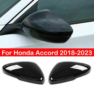 For Honda Accord 2018-2025 Car Rearview Side Mirror Cover Wing Cap Sticker Exterior Door Rear View Case Trim Carbon Fiber Look