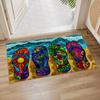Shark Breaking Wall Door Mat Non Slip Soft Absorbent Indoor Rug Ocean Animal Floor Mat for Entryway Bathroom 17x29.5 Inch