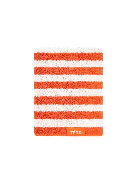 TETO 1P Striped Orange Supima Towel 230g 230g orange
