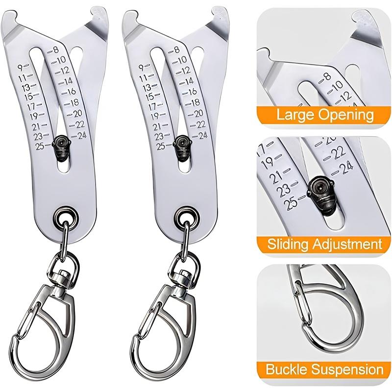 Portable Precision Thread Size Inspection Tool With Keychain Gauge Measuring Instrument For Easy Carrying And Quick Detection