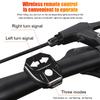 Wireless Turn Signal Rear Lamp Bike Horn Alarm USB Rechargeable Bicycle  Warning Tail Light Remote Control for Night Riding