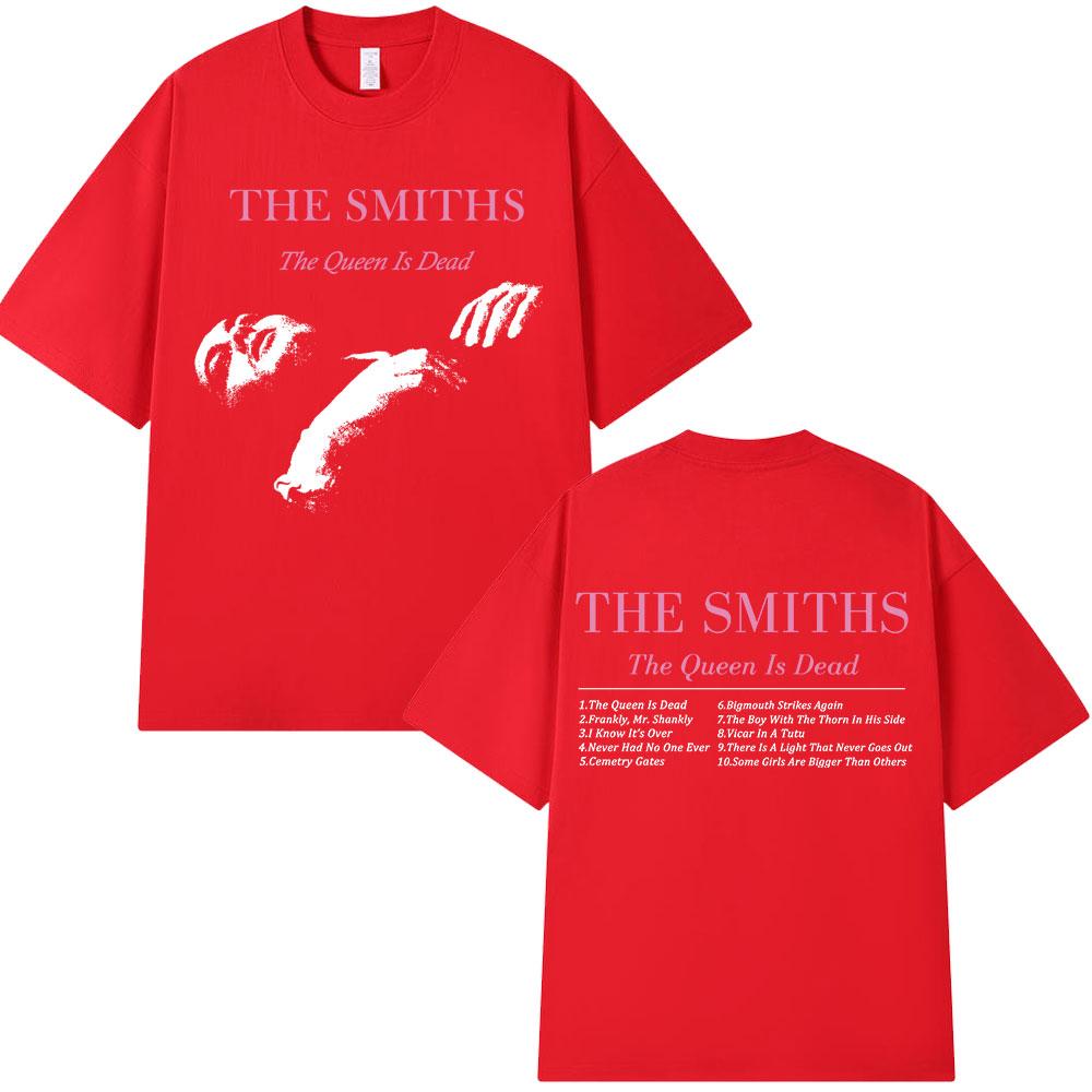 The Smiths Футболка The Queen Is Dead 1980-е Инди Моррисси Оверсайз Футболка Винтажная Панк-рок Группа Футболки Уличная одежда Унисекс S