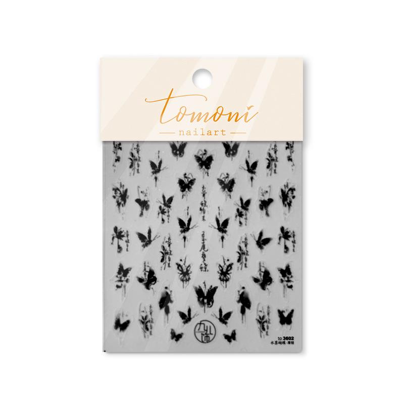 Thin and Tough Ink Butterfly Nail Art Sticker DIY Creative Decorative Sticker