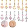 Gaibei Heart & Moon Fashion Navel Ring