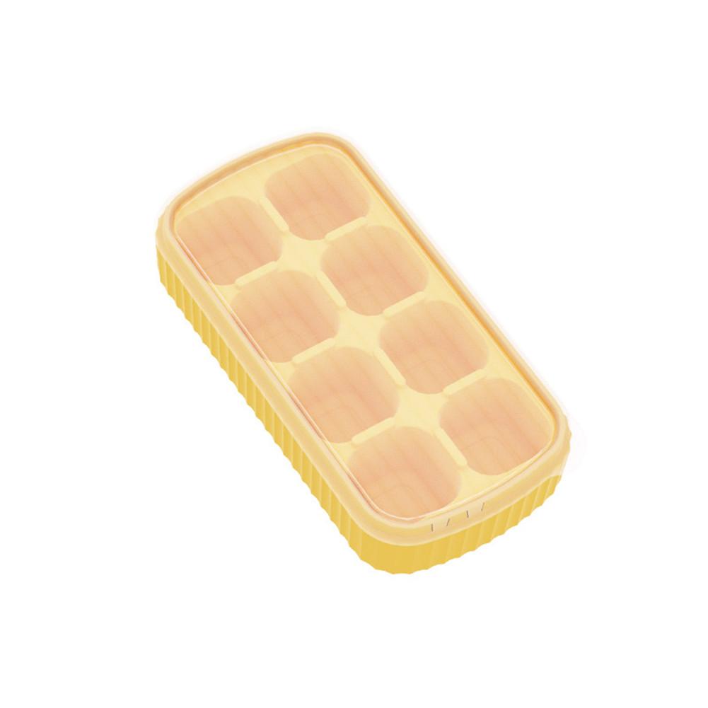 Household Silicone Ice Cube Mold With Dustproof Cover Ice Cube Tray Fruit Ice Cream Mould