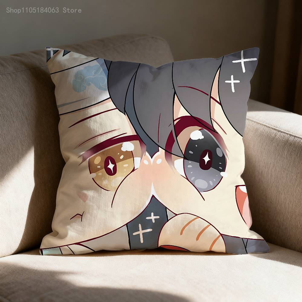 Mo Dao Zu Shi Pillow Case Print Polyester Fiber 40X40 Cm Home Sofa Throw Cushion Cover Decoration