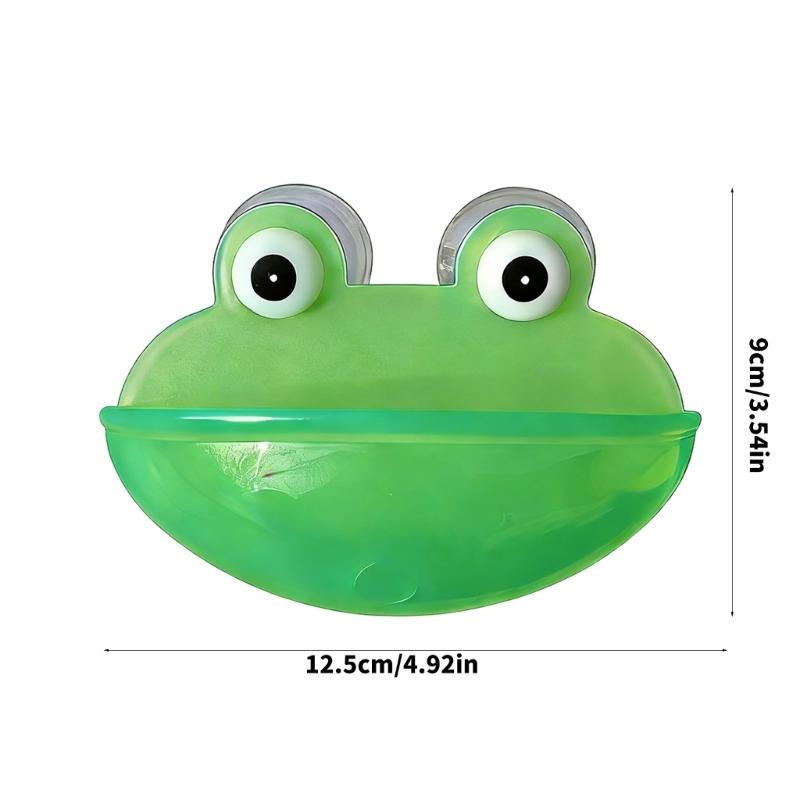 4Pcs Frogs Shape Water Bowl Feeder With Strong Suction Cup Design For Small Pet Reptiles And Amphibians Terrariums Decors