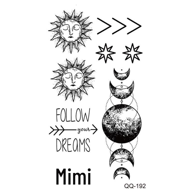 New Style Waterproof Temporary Tattoos: Floral, Butterflies & Lion Designs - Mix & Match Set