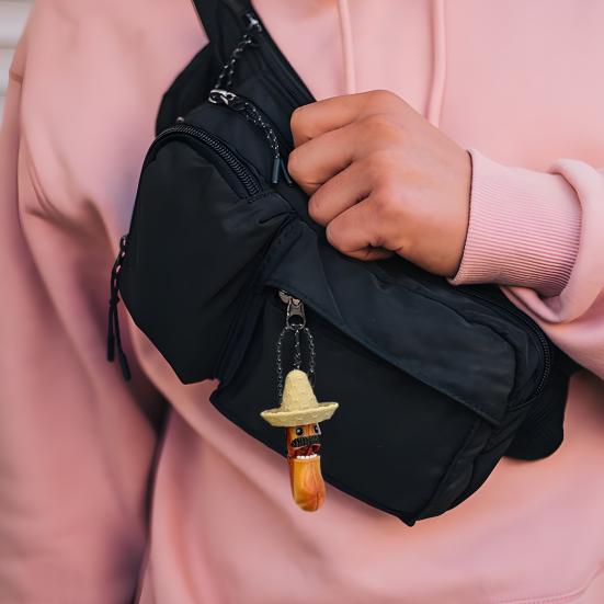 Yousheng Mexican Jump Bean Keychain 3D Printed Fidget Keychain Stress Relief Decompression Toy Mexican Souvenirs Party Favor