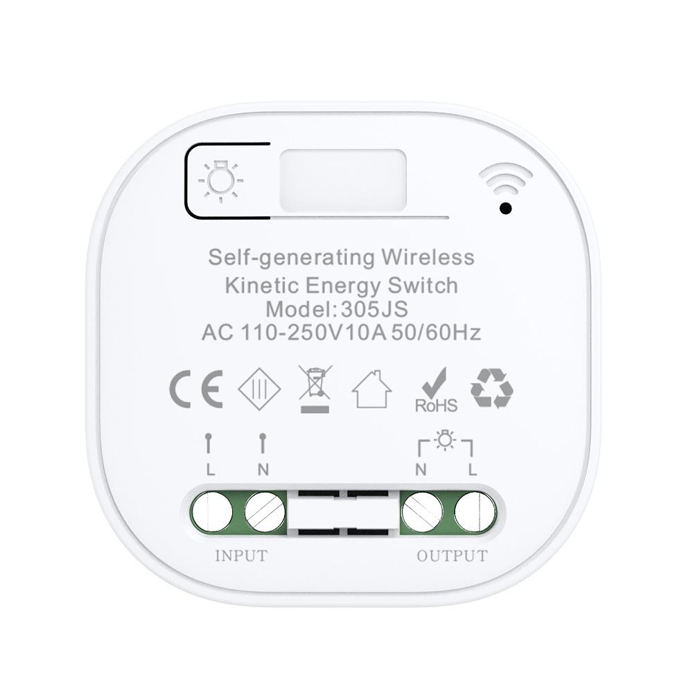 Self-Powered Wireless Switch: Stick-On Multi-Control Remote for 86-Type Panels, No Wiring Needed