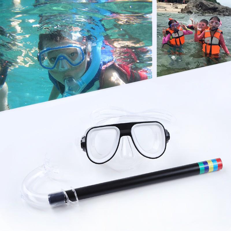 

Snorkeling Kids Dive Mask & Snorkel Set - New PVC Material 0326 For Children Aged 3-9 чёрный