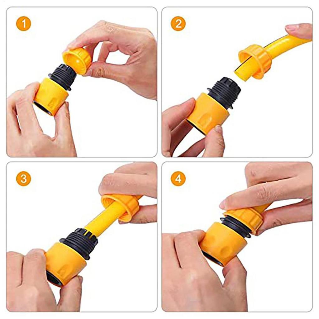 Conector de Mangueira de Água Adaptador de Conexões para Mangueira de Jardim Exterior Conexões de 1/4 de Polegada Adaptador Design Resistente às Intempéries Para Torneira de Água
