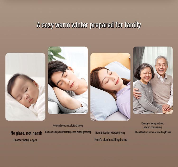 Graphene Energy-Saving Multifunctional Electric Heater with Humidifier and Voice Remote Control.