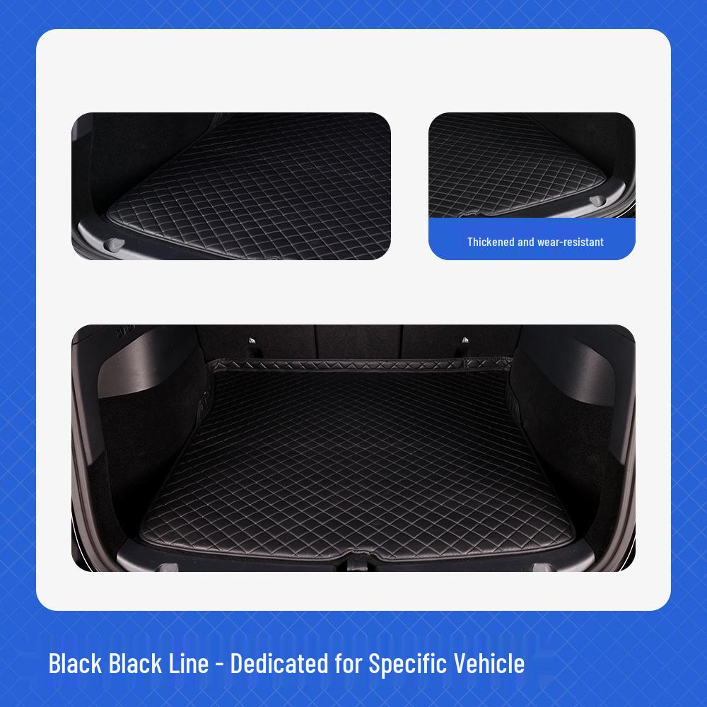 Mercedes High-Edge Trunk Mat - PVC Lychee Pattern Interior Protector