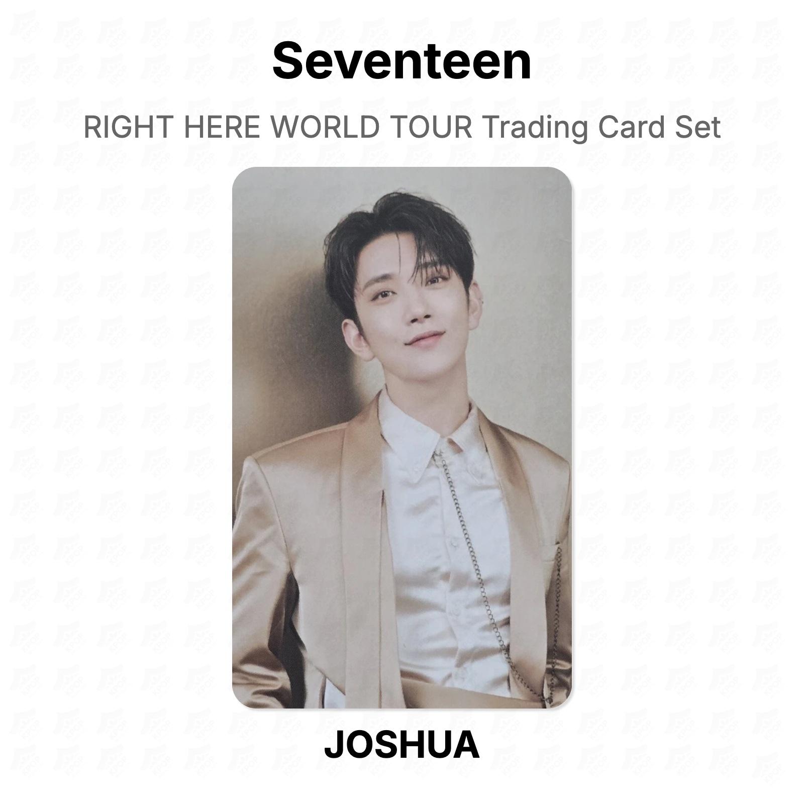 Seventeen RIGHT HERE WORLD TOUR Trading Card Set Official Photocard JOSHUA 06