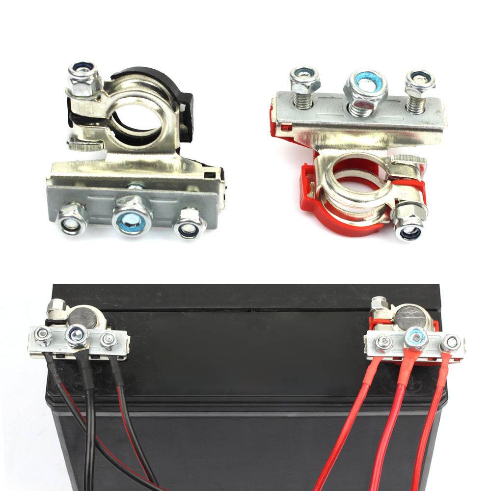 Autobatterie-Klemmen 3-Wege Reinkupfer Autobatterie-Klemmen Klemmen Verbinder