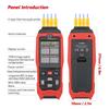 TASI TA612C 4 Channels K/ J Type Thermocouple Thermometer -200~1372/ -328~2501Stopień Fahrenheita Handheld Digital LCD Temperature Meter 5000 Groups 