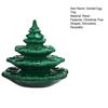 Декоративна тарілка для фаршированих яєць у формі різдвяної ялинки, зелена смола, багаторазовий святковий тримач для яєць для фаршированих яєць, святкова центральна прикраса