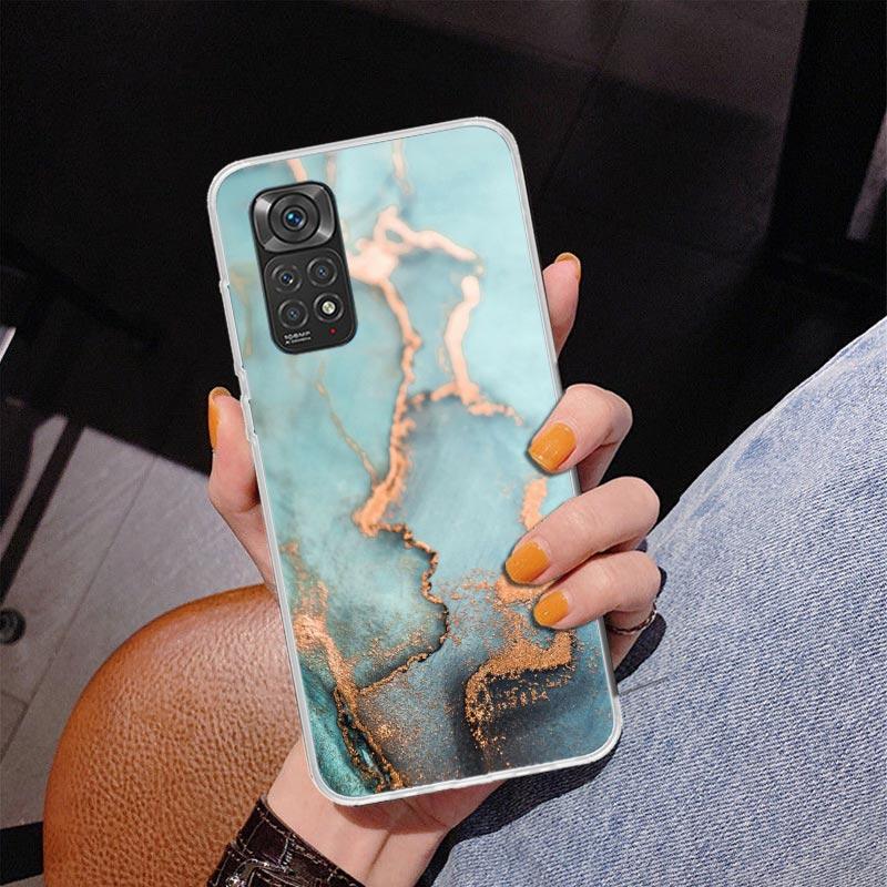 Fashion Geometric Marble Phnoe Case for Phnoe Case for Xiaomi Redmi Note 15 14 14S 13 Pro Plus 12 12S 11S 11E 10S 10 11T 5G Uniq