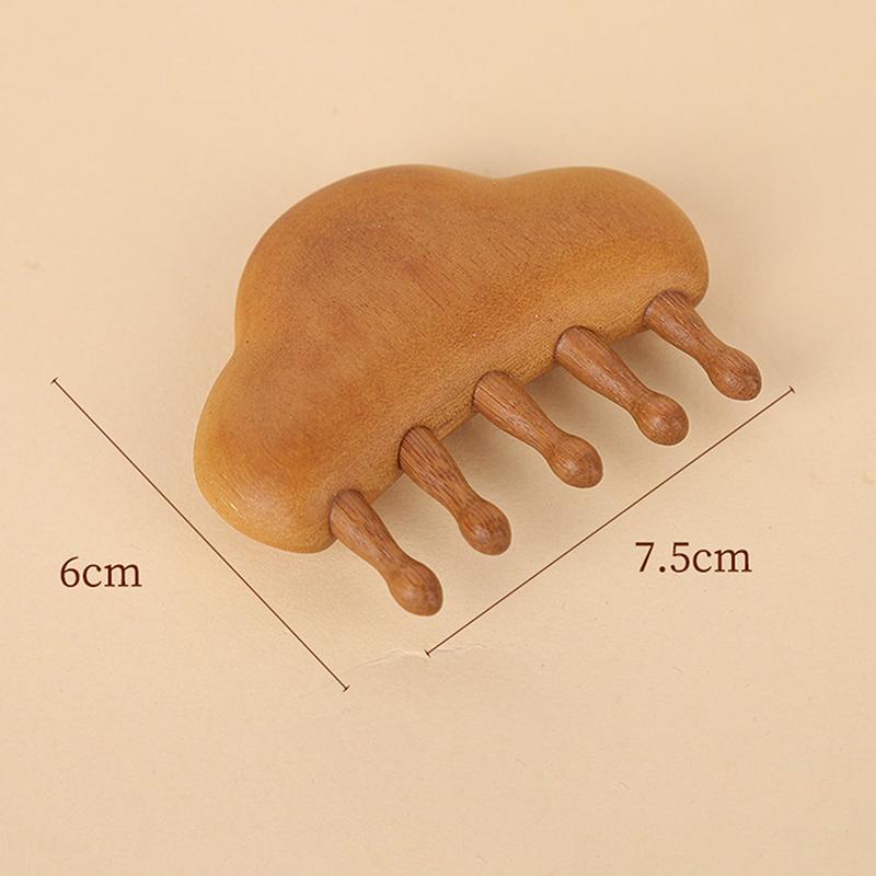 Sandalwood Meridian Massage Comb Wooden Therapy Massage Comb Circular Tooth Scalp Point Massage Brush Relive Relaxation