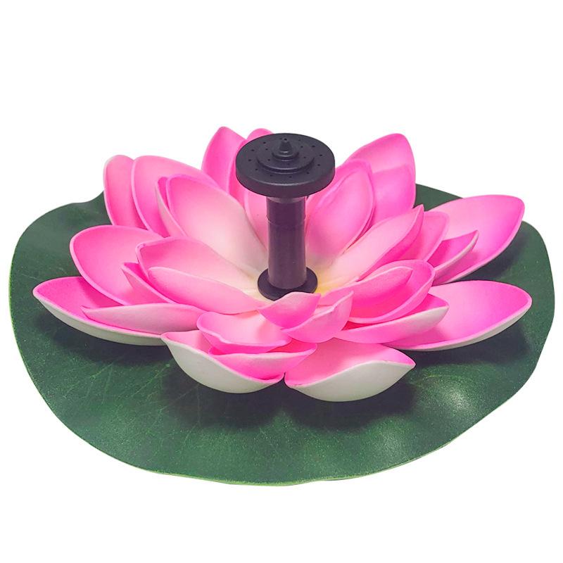 2.5W Solar Lotus Leaf Floating Bird Bath Fountain for Gardens