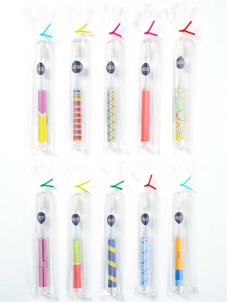 

nocon Toothbrush Toothbrush Gift Set of 10 Colorful Wrapping Set of 10