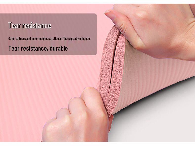 Thick Non-Slip Yoga Mat for Silent, Shock-Absorbing Fitness & Aerobics - Odorless, for Men & Women