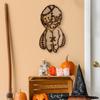 Voodoo Doll Wooden Sign Spooky Wall Decoration Rustic Voodoo Doll Sign for Halloween Decor Doors Walls