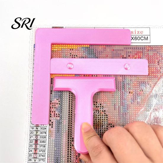 Three-piece Diamond Art Ruler 3Pcs/Set Rulers Crafting Alignment Canvas Precision Tool Tools for Round And Square Diamonds Accurate Placement Beginner