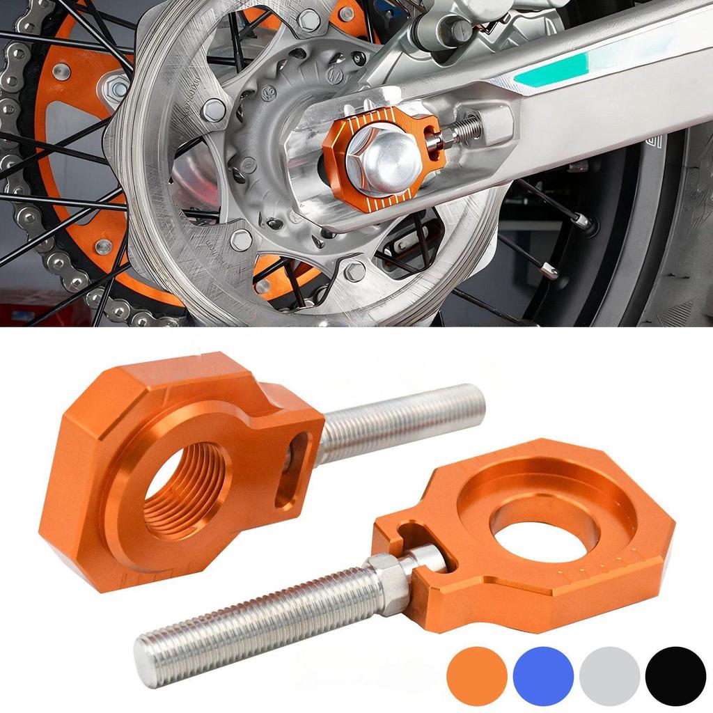 20mm CNC Rear Axle Sliders & Chain Adjuster for KTM 125-530 (2000-2023)