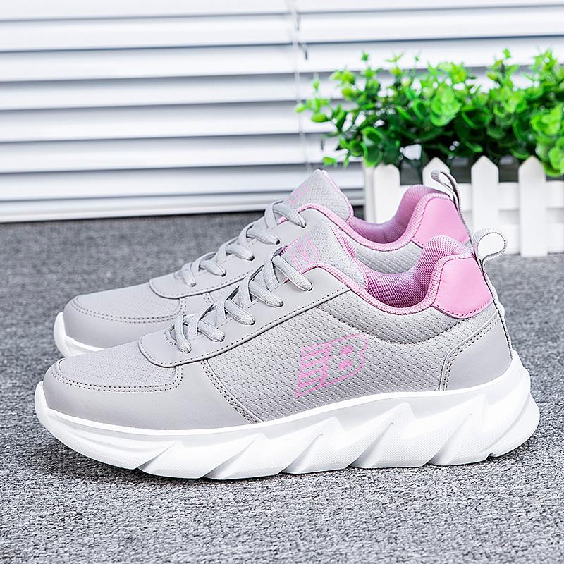 Fashion Spring and Autumn Ladies Daily Women's Shoes Casual Sports Korean Fashion Breathable Flat Bottom Running Light Travel Sneakers