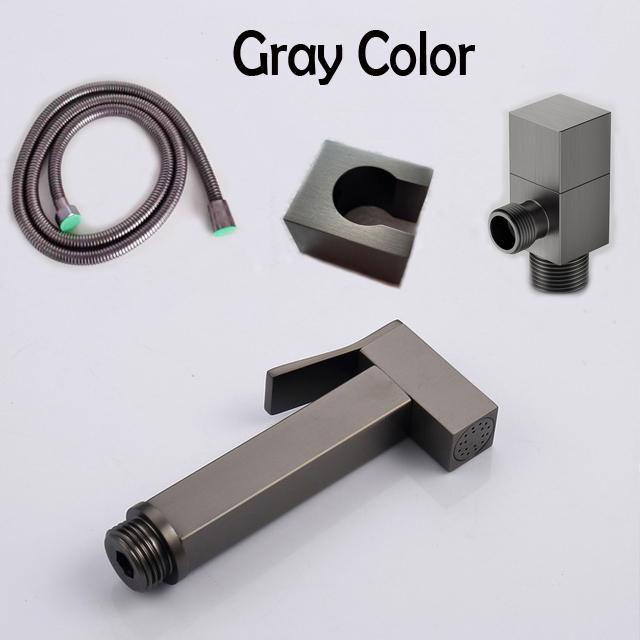 Brass Handheld Toilet Bidet Sprayer Set Accessories Black Bidet Faucet for Bathroom Sprayer Shower Head Self Cleaning Gold Color
