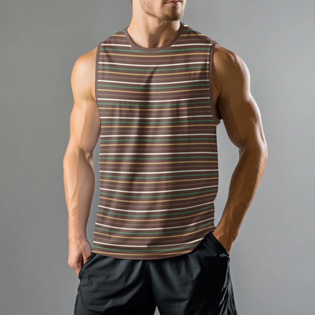 Men's Fashion Printed Sports Casual Sleeveless Vest