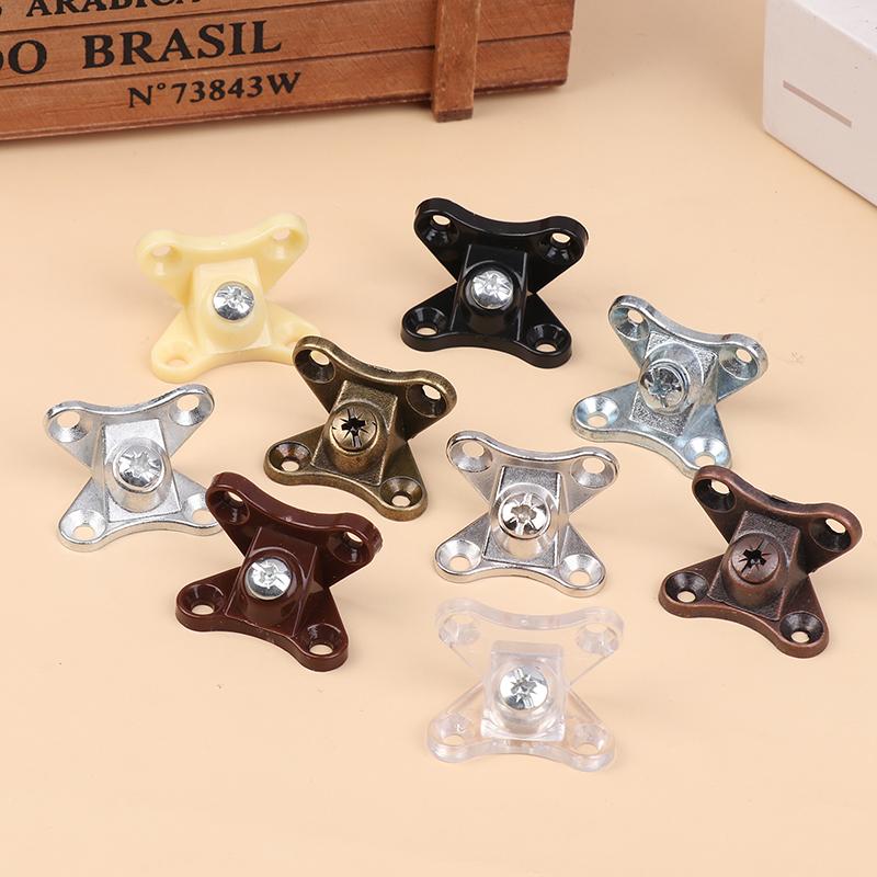 6/10 Set Removable Corner Bracket Zinc Alloy Butterfly Corner Bracket With Screws - Support Connectors For Furniture Drawers