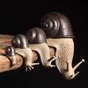 Ceramic Small Snail Ornaments Bonsai Micro Landscape Tea Pets Snail Figurine Creative Garden Living Room Desk Decoration Crafts