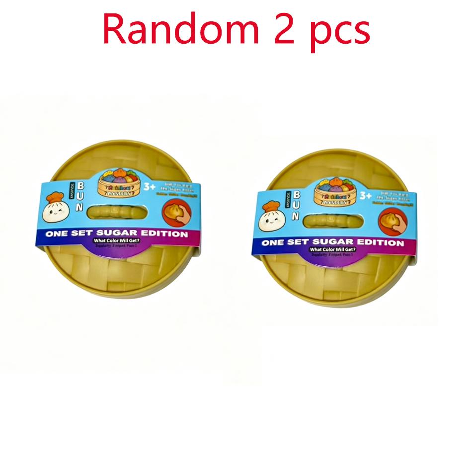 Nieuwe Blind Box Antistress Kleurrijke Gesimuleerde Knoedel Squishy Verlicht Angst Terugstuiterende Knijper Verlichter Ontspannend Speelgoed
