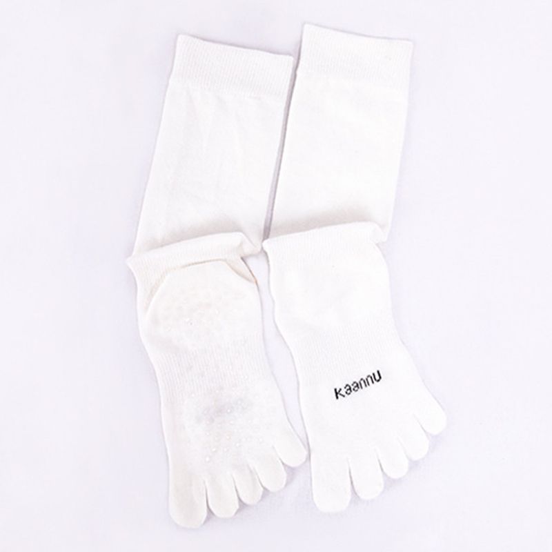 

Длинные носки для йоги Нескользящие Профессиональные Женские Носки с пальцами Комнатные носки Взрослые Носки для йоги Нескользящие Носки для пилатеса White