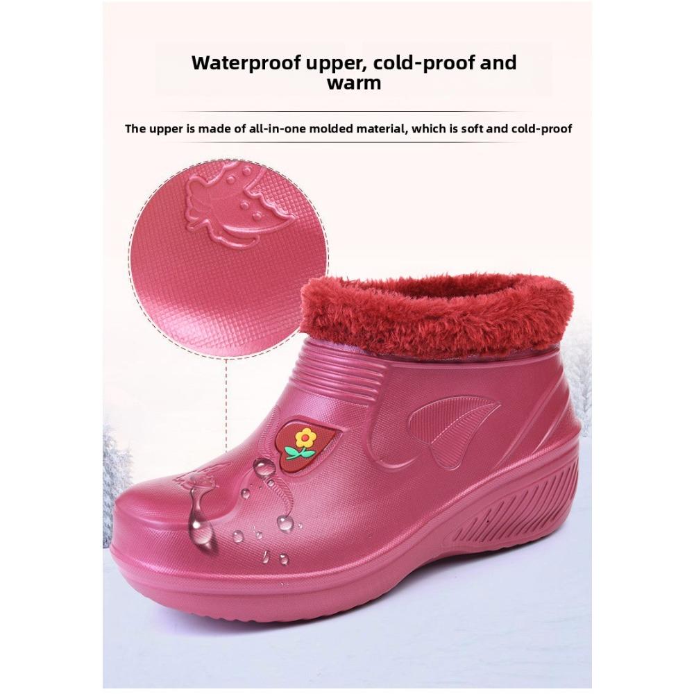 **Herren Damen EVA Wasserdicht Winter Schneestiefel Warm Anti-Rutsch Arbeitsstiefel Kältebeständig Outdoor**