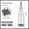 Bougainvillea & Clematis Climbing Plant Support Frame - Spliced Tray Shelf for Potted Plants & Horticulture