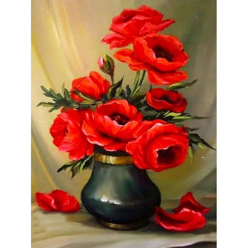 DIY Diamond Painting Flower Diamond Art Diamond Embroidery Rhinestone Mosaic Gift Home Decoration Picture