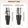 Mikrofonkabel Stecker Anschluss 3-Pin XLR Einfache Installation Ersatzteile Audio