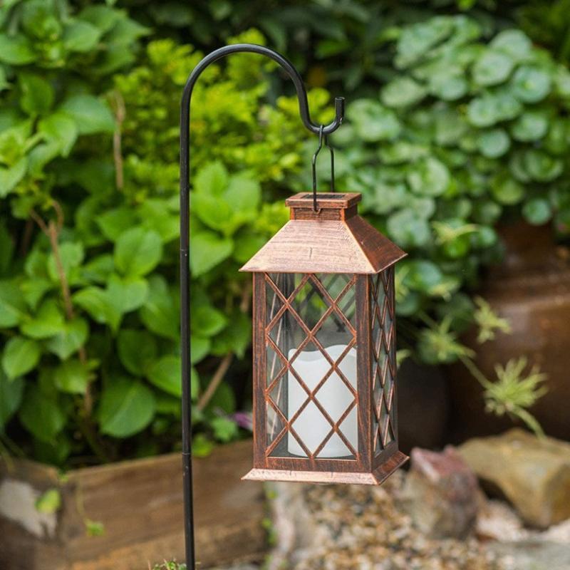 Solar Candle Light Lantern Lamp Waterproof Outdoor LED for Garden Patio Yard Holiday Festival Decor