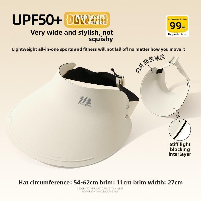 Seamless Sun Women Hat Ventilated Wide Brim Uv Protect Run Outdoor Activities