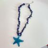 Y2K Accessories Starfish Necklace Pendant Beach Choker Trendy Starfish Clavicle Chain  Girls Gift