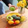 Foldable Fruit Bowl Large Capacity Foldable Creative Fruit Basket Scalable Iron Wire Basket Desktop Storage Hollow Basket